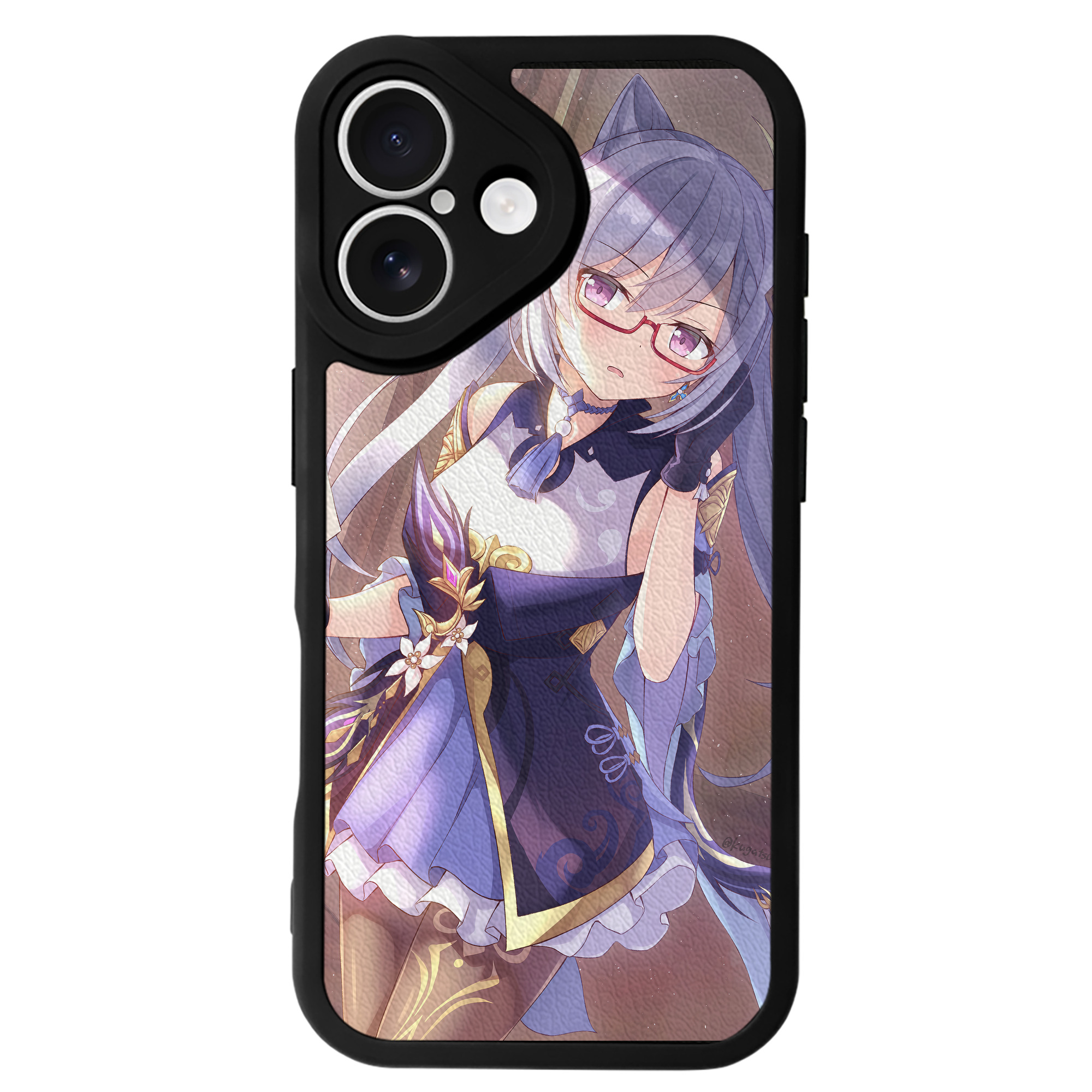 げんし神 genshin 【iPhone 16シリーズ対応】シリコンスマホケース（レザー調） 材質：シリコン